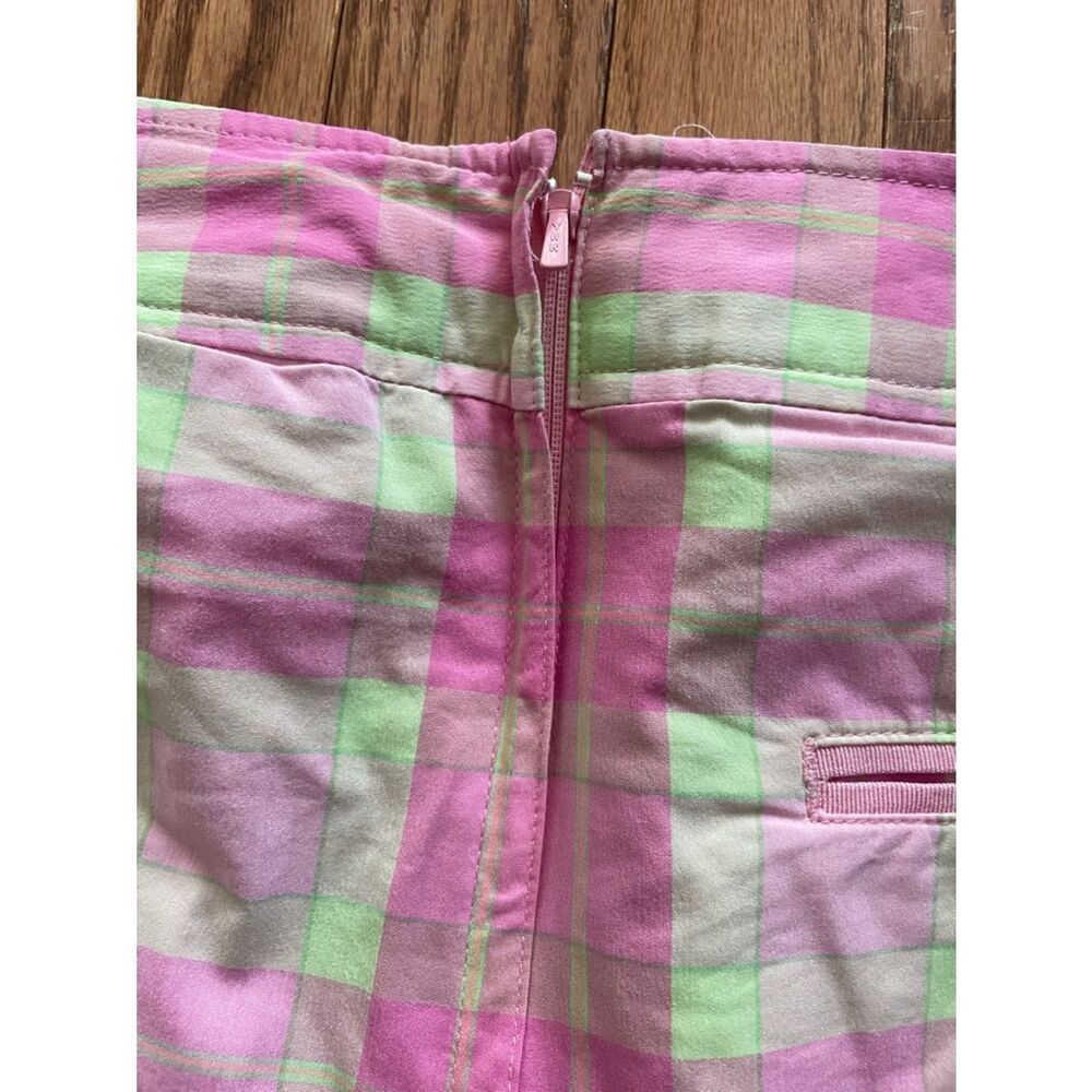 Lilly Pulitzer Pink Green Plaid Skort Women’s Sz 6 - Picture 10 of 10